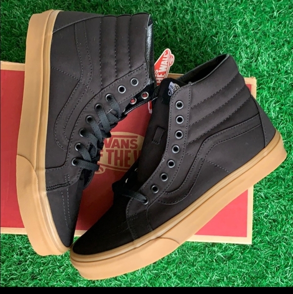 VANS SK8-Hi REISSUE CANVAS GUM BLACK/LGHTGM MEN’s - Picture 2 of 16
